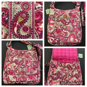Sale! Vera Bradley Paisley Meets Plaid Mailbag/Crossbody